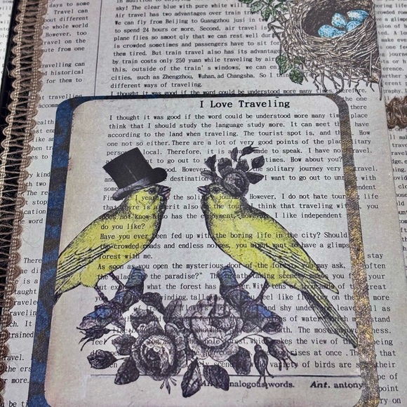 Altered composition book Unique, Handcrafted Covers journal travel planner - Picture 3 of 11